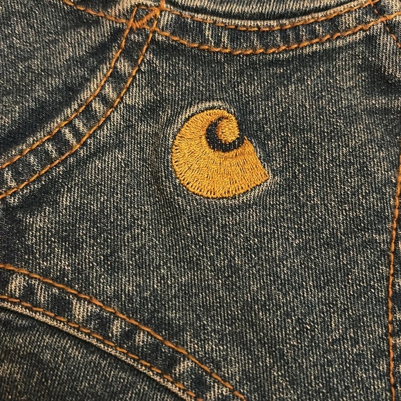 Carhartt Denim Bib Overalls Shorts Baby 18 Month Infant New with tags - Picture 13 of 13